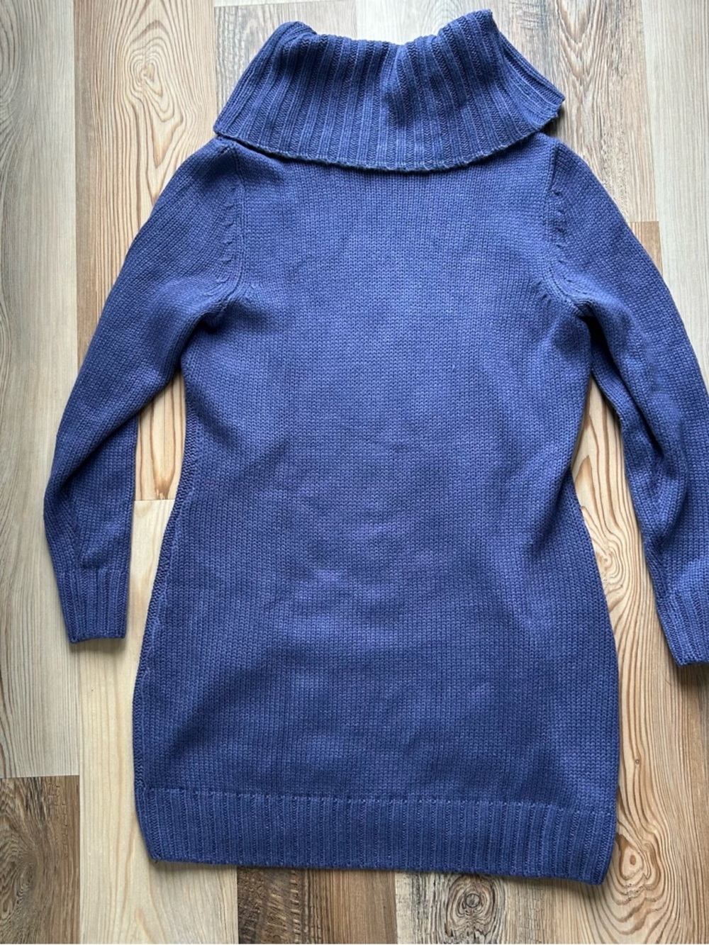 VENUS Lavender Blue Cable Cowl Sweater Dress - Picture 6 of 6